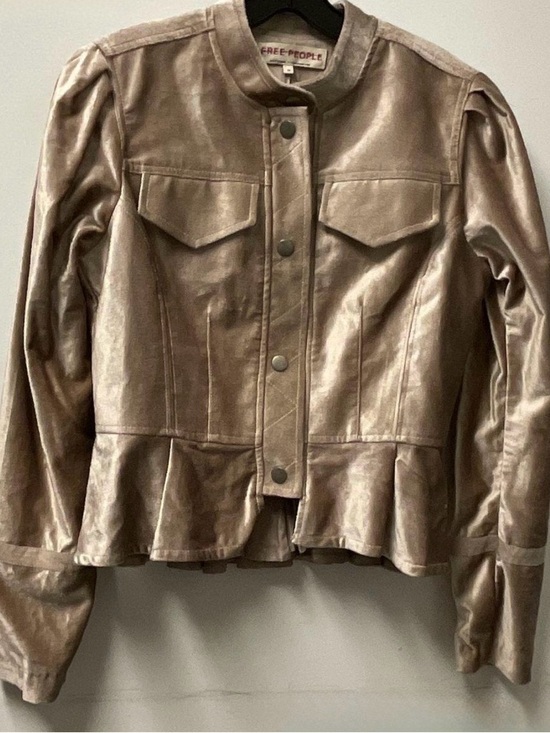 Free People Jackets & Blazers - Free People Ballet Racer Jacket in Champagne     Size XS